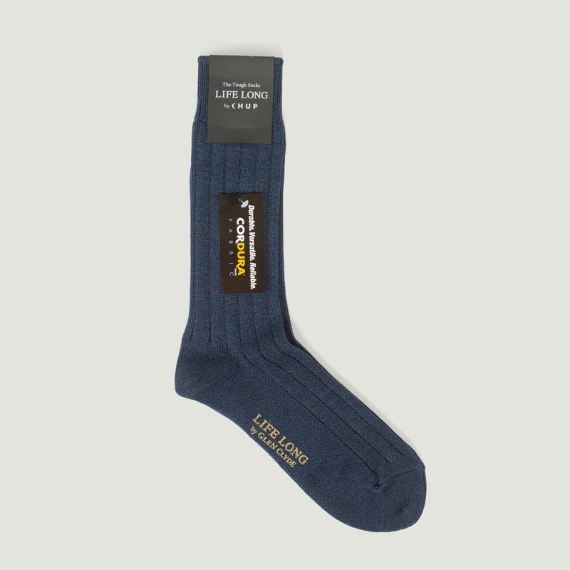 "Life Long" TS-1 Indigo Socks