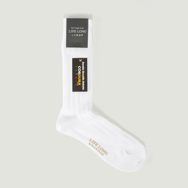 "Life Long" TS-1 White Socks