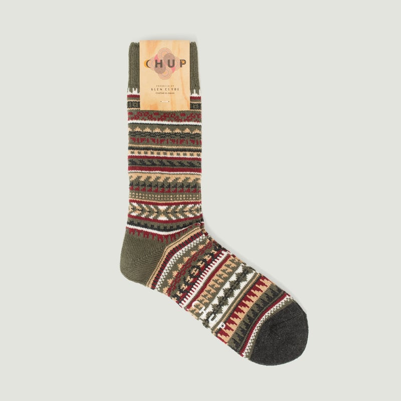 Chaussettes Laine Sonora Earth Olive