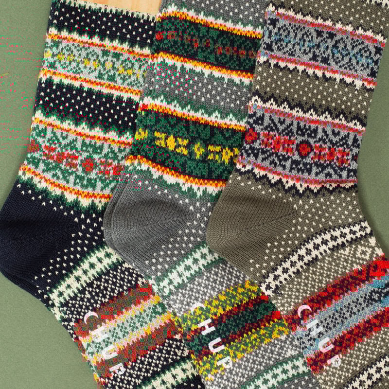 My Favorite Village Sage Socks