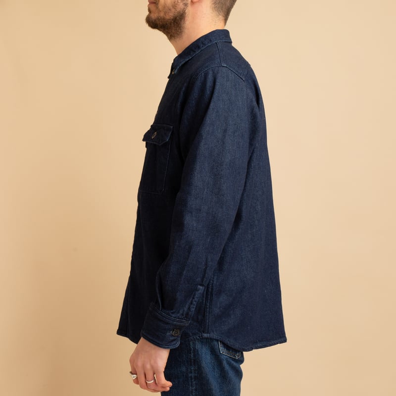 Indigo Denim Brushed Shirt