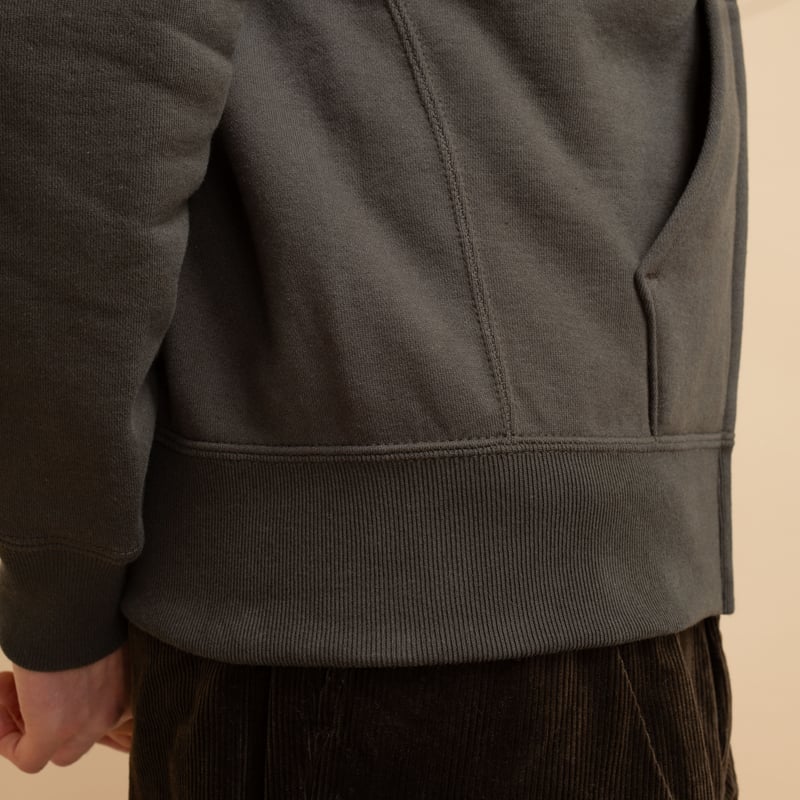"Sure MFG" Zip Corn Head Hoodie in Ink Black