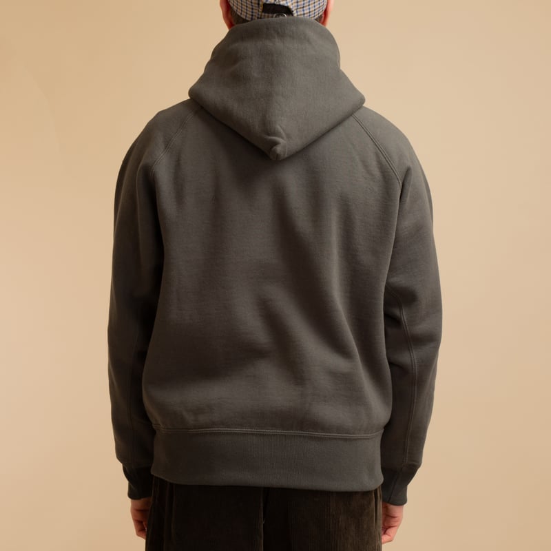 "Sure MFG" Zip Corn Head Hoodie in Ink Black