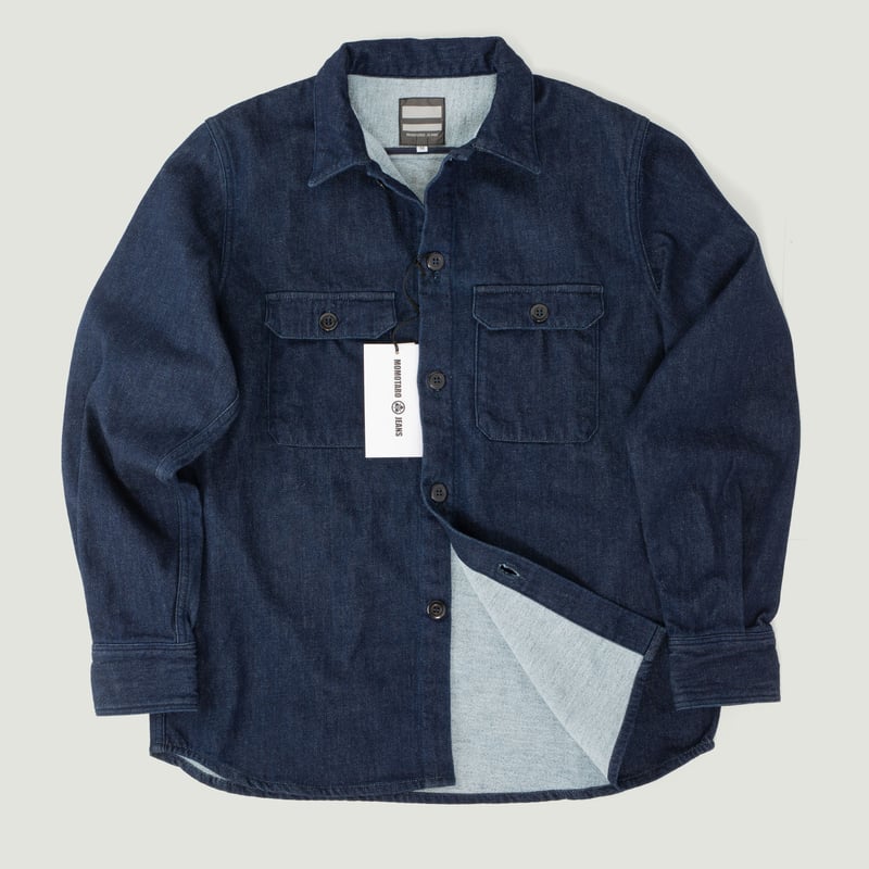 Indigo Denim Brushed Shirt