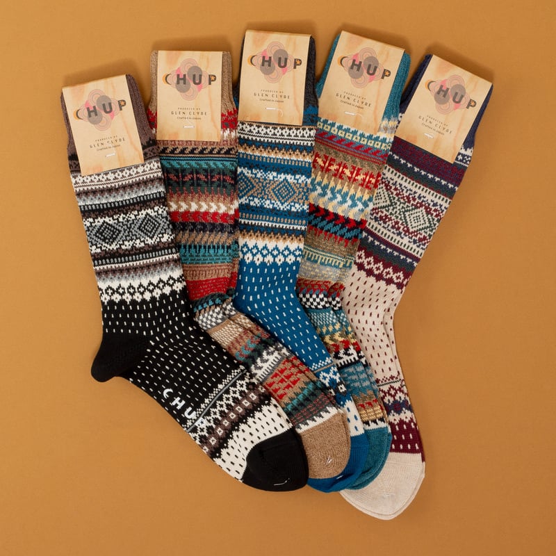Log Home Ivory Socks