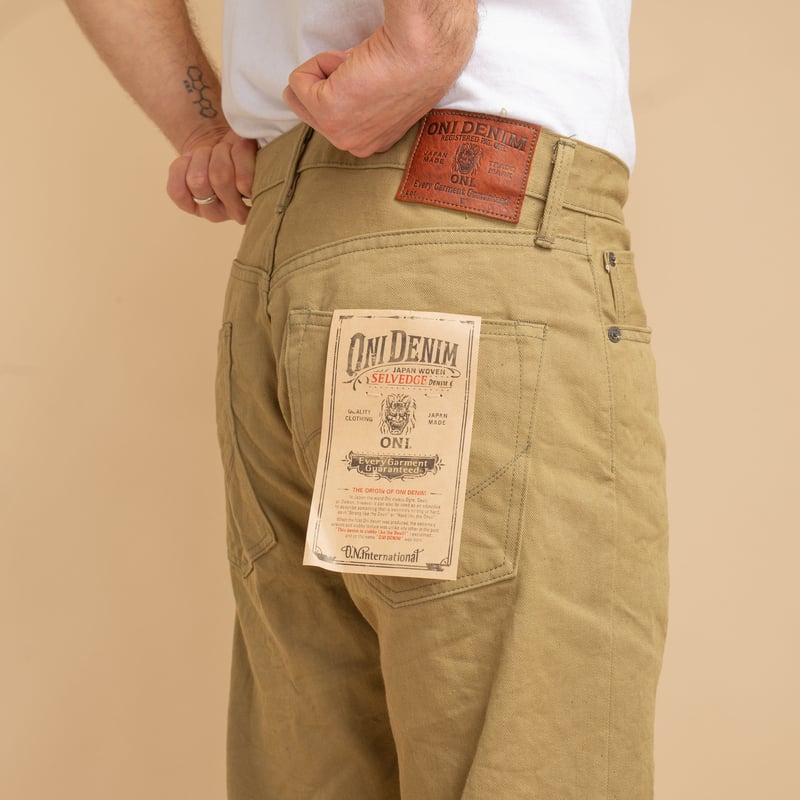 206-BRD Stylish Straight "British Drill" Selvedge