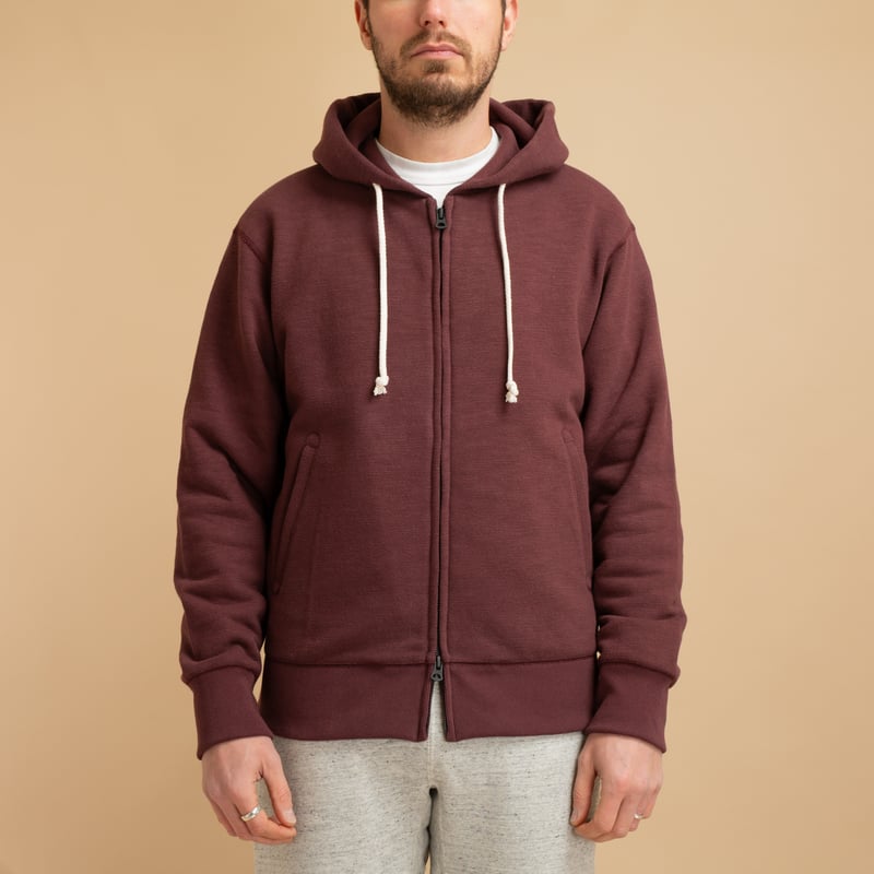 GG Full-Zip Sweat Parka Mahogany