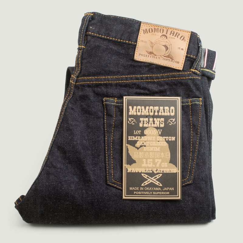 0605-V Natural Tapered 15.7oz Vintage Selvedge Denim