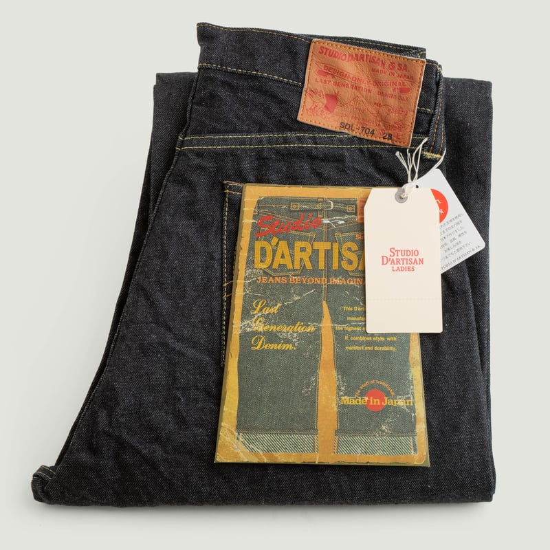 STUDIO D'ARTISAN LADIES / SDL-704 Bombshell Jeans Wide Straight 13oz Indigo