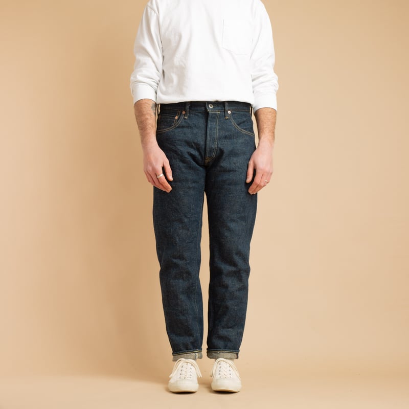 Image-Flâneurs ONI DENIM / 902ZR-KABEG "Secret Kabuki" 20oz High Rise Relaxed Tapered De-face