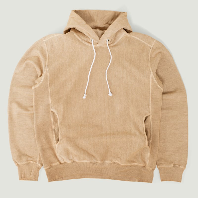 Heavy Pullover Hoodie in Latte Color