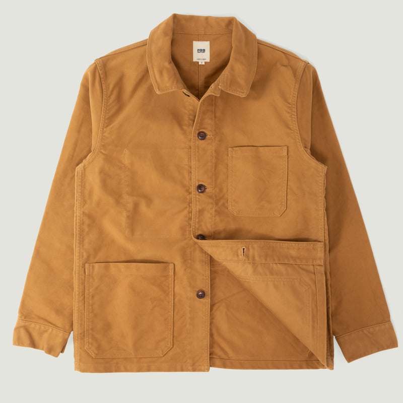 French Moleskin Jacket Beige