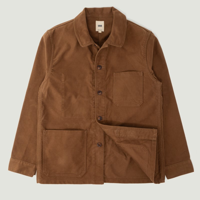 French Moleskin Jacket Brown