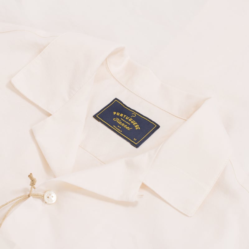 S/S Belavista Camp Collar Off White