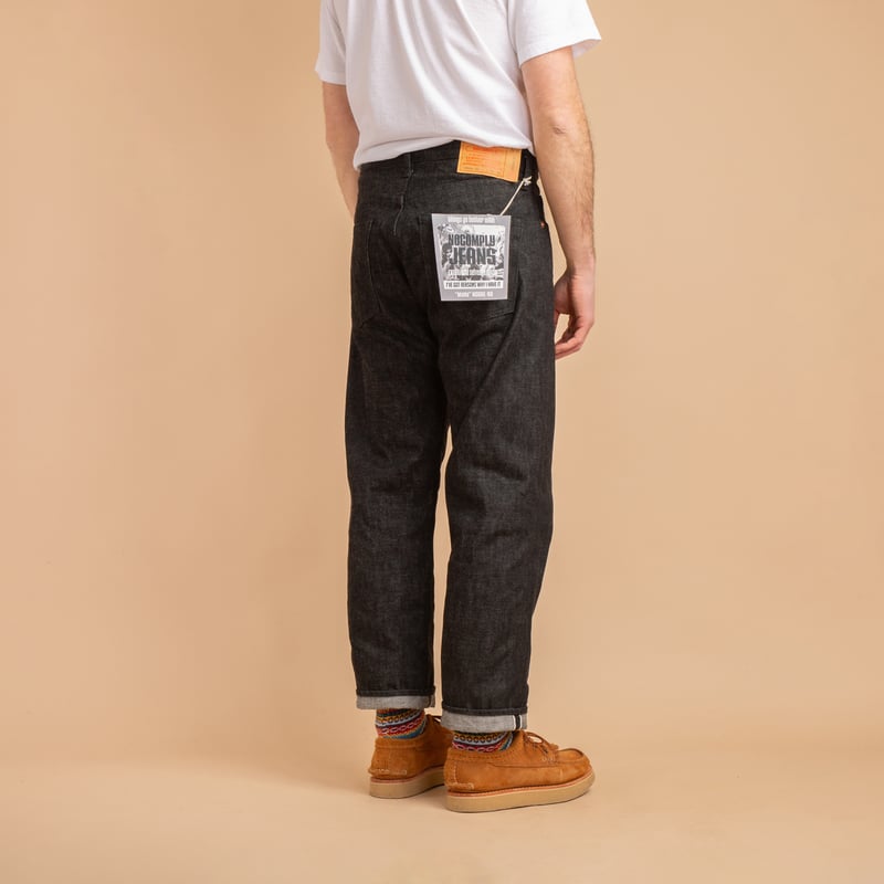 "NO COMPLY" Regular 13.5oz Black Selvedge Denim "MoNo"