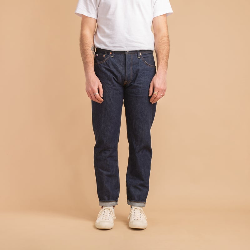 SD-808 15oz Relax Tapered Natural Indigo Selvedge Denim