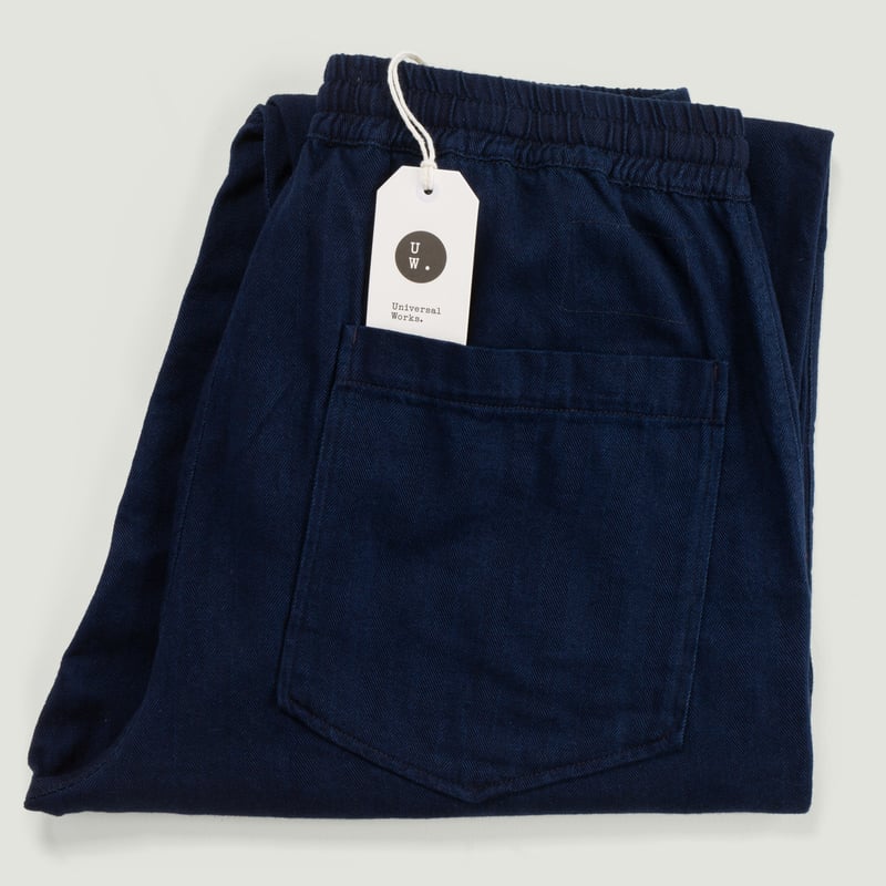 Hi Water Trouser Indigo Herringbone Denim