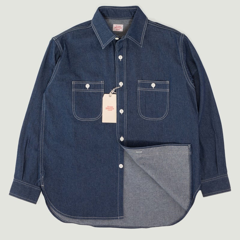 STUDIO D'ARTISAN LADIES / SDL-5016B Denim Work Shirt