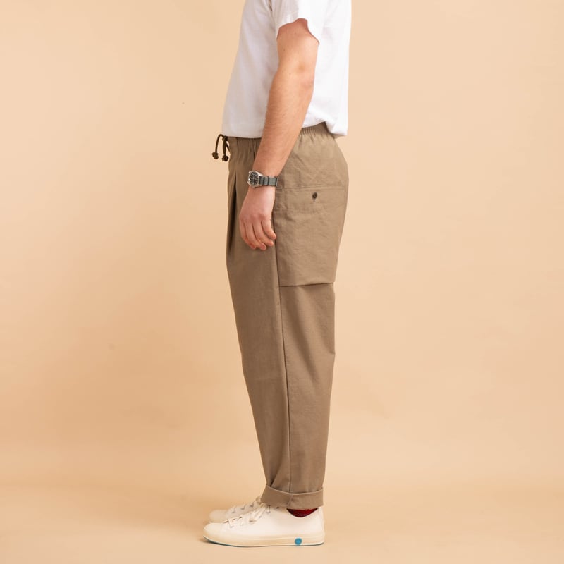 JACKMAN / Back Nep Umps Pants Sepia