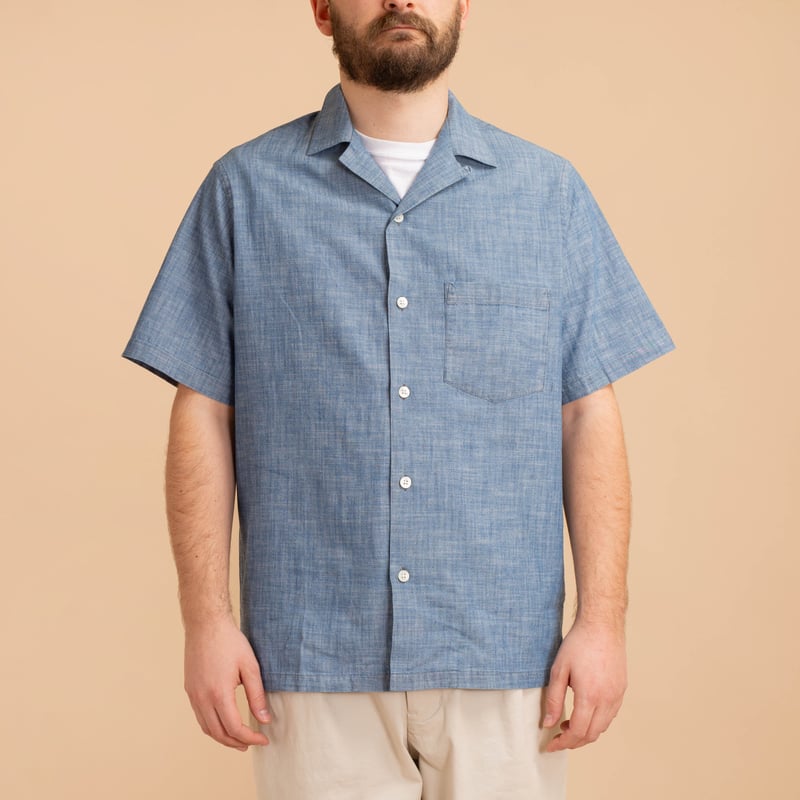 S/S Chambray Camp Collar