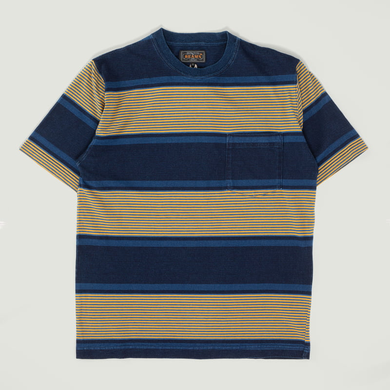 Pocket Tee Indigo Stripe Navy