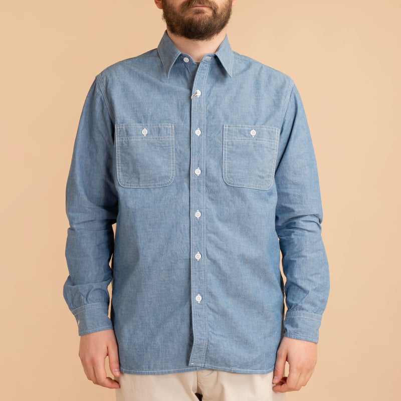 Chambray Work Shirt Sax