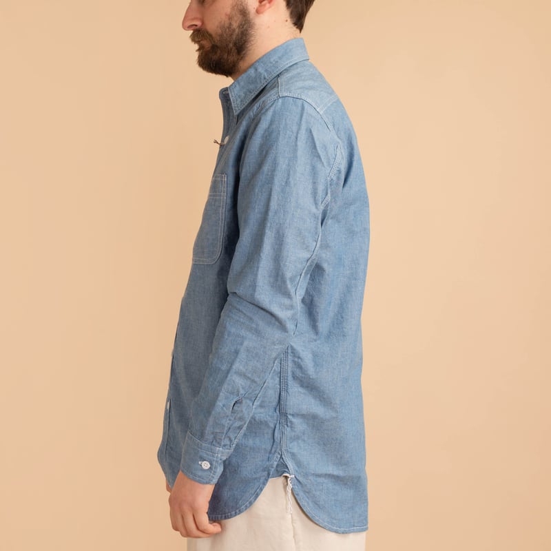 Chambray Work Shirt Sax