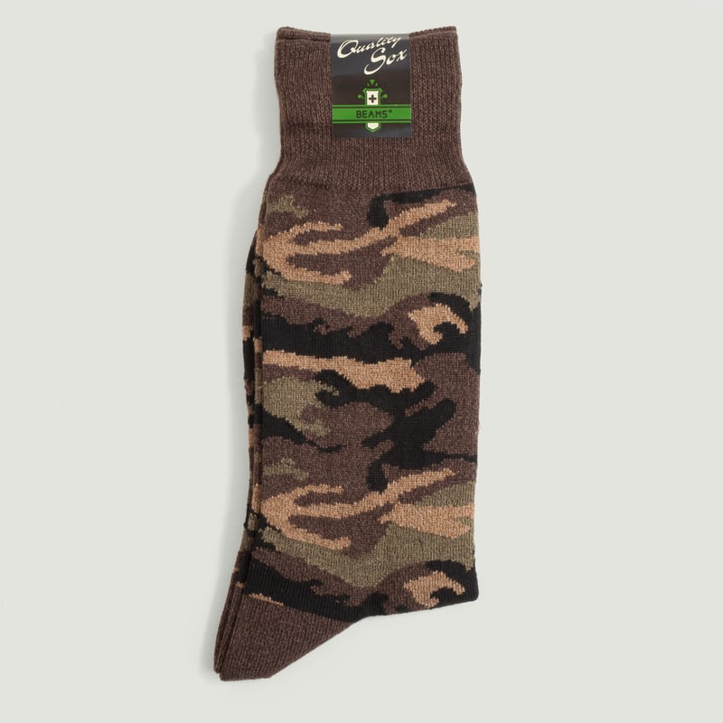 Melange Camo Socks Olive