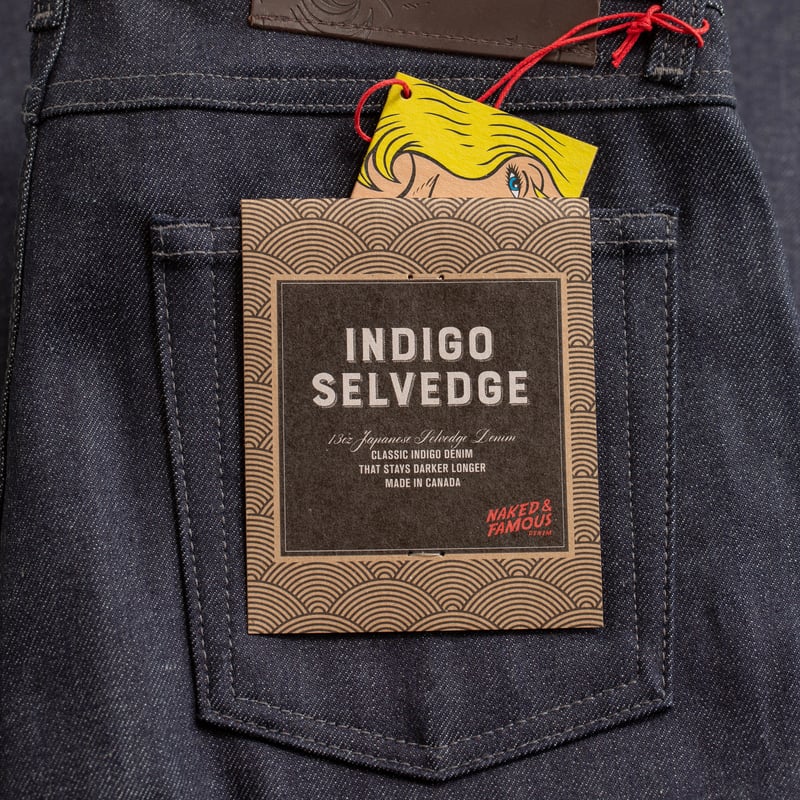 Image_Flâneurs_NAKED & FAMOUS / TrueGuy Indigo détail-flasher