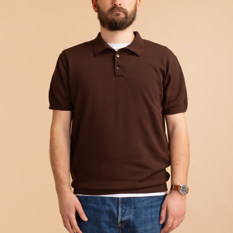 Ice Cotton Turtleneck Brown