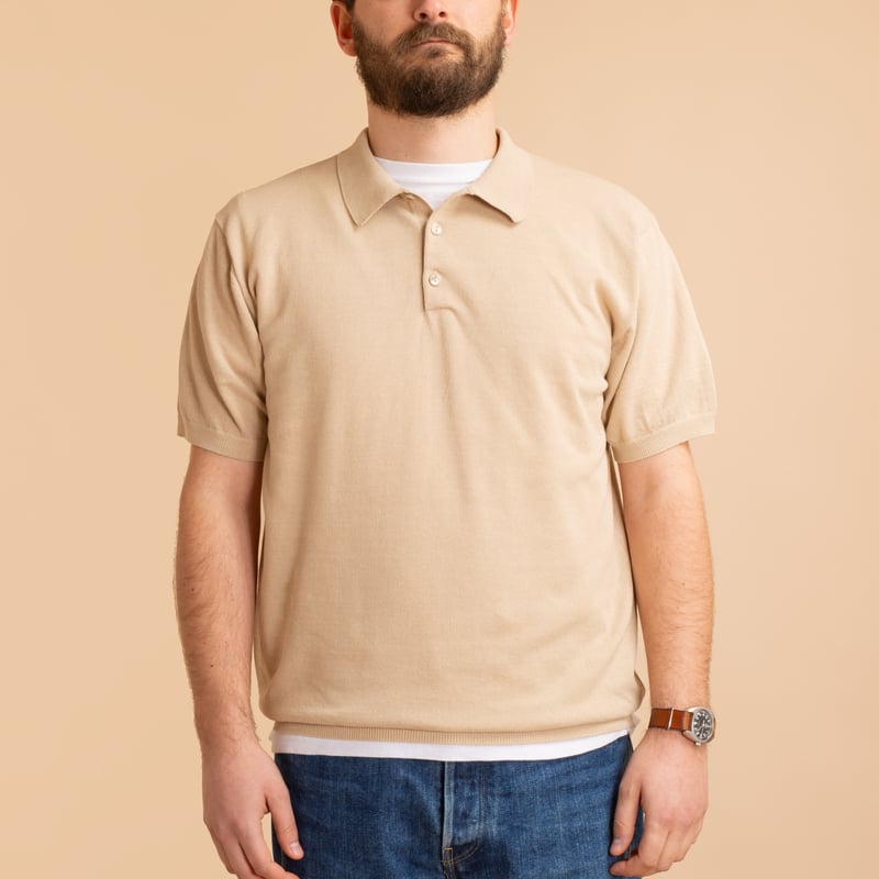Ice Cotton Turtleneck Latte Beige