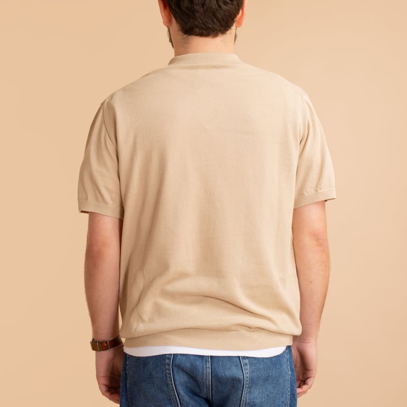Ice Cotton Turtleneck Latte Beige