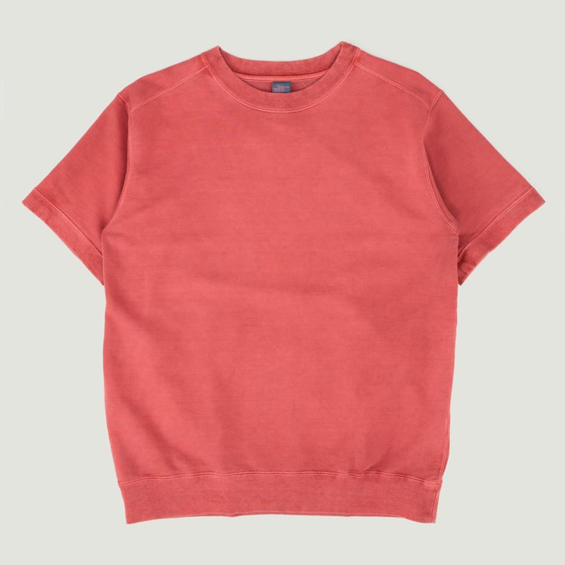 Short Sleeve Terry Shirt in Faded Red