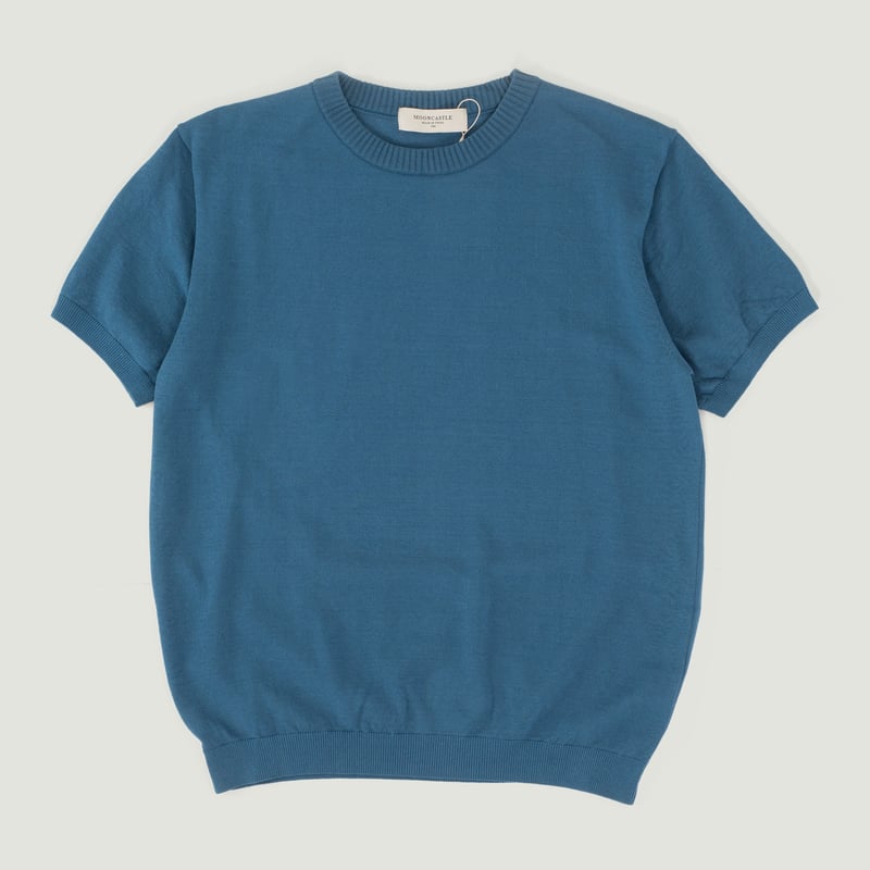 Ice Cotton Crewneck in Smoky Blue