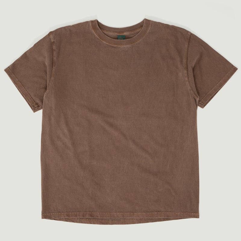 Short Sleeve Crew T-Shirt in P-Brown