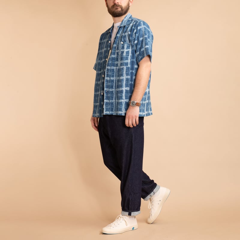 KARDO x FLÂNEURS / S/S Shirt Shibori 14 Indigo