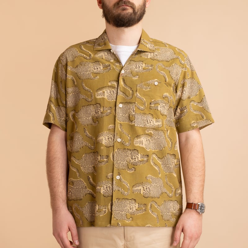 KARDO x FLÂNEURS / S/S Shirt BP69 Olive/Black