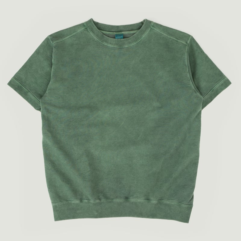Short Sleeve Terry Shirt - Dark Green