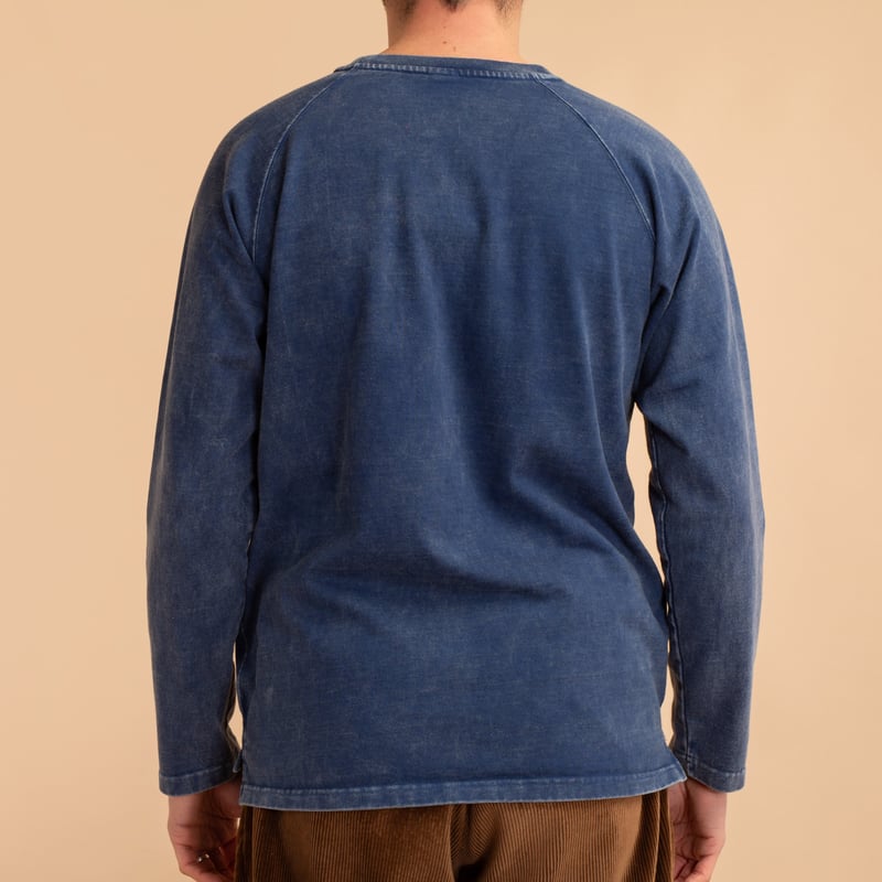 L/S Heavy Raglan Pocket Tee VD-Navy