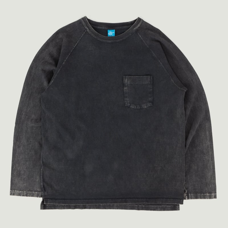 L/S Heavy Raglan Pocket Tee VD-Black