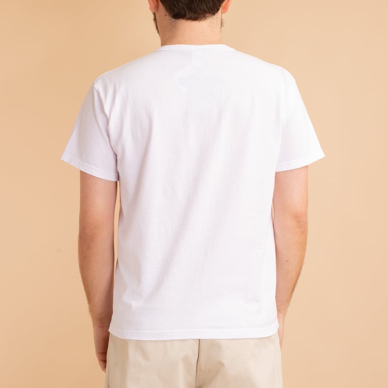 S/S Henley Tee White