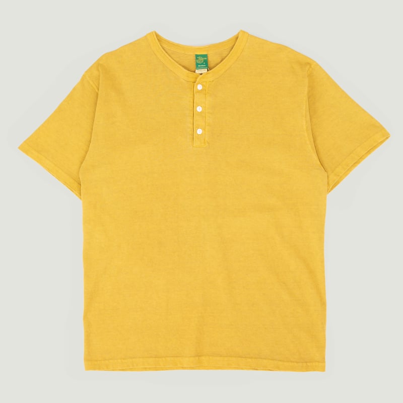 Short Sleeve Henley Tee - Banana