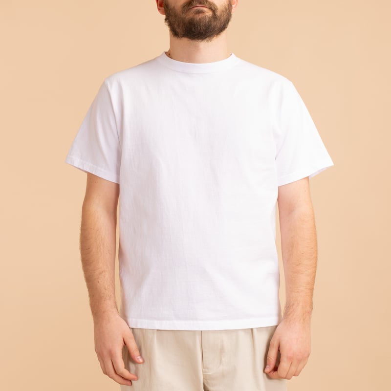 S/S Heavy Crew Tee White
