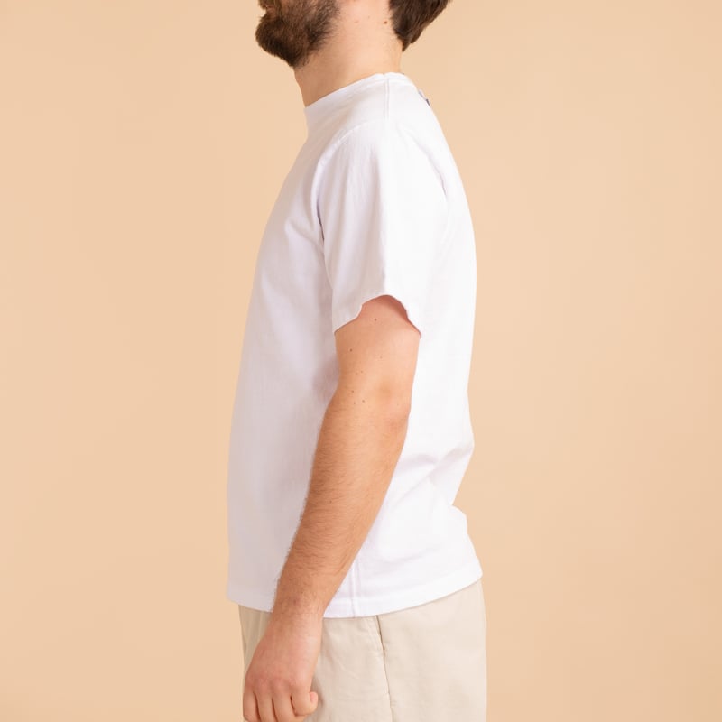 S/S Heavy Crew Tee White