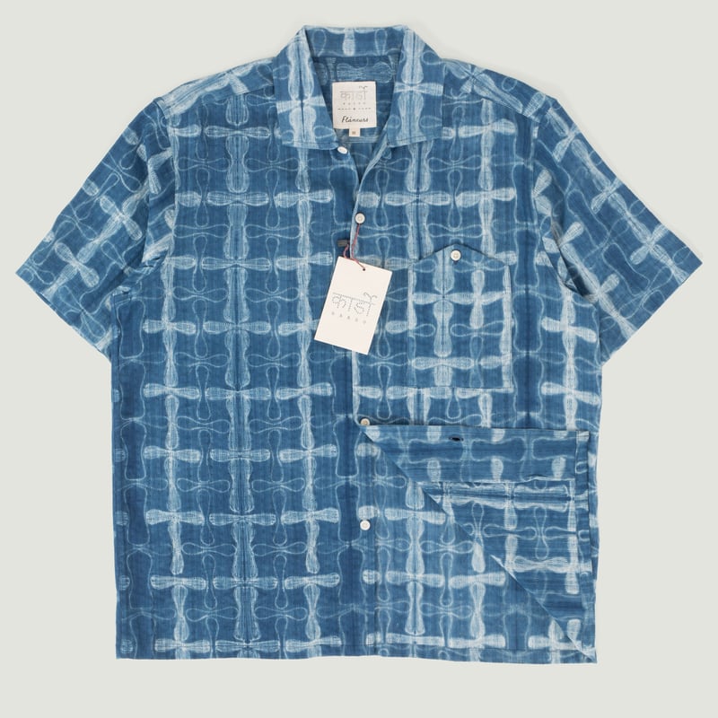 KARDO x FLÂNEURS / S/S Shirt Shibori 14 Indigo