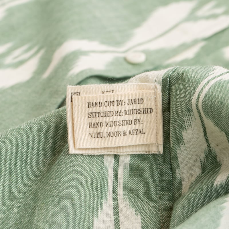 Image_Flâneurs-KARDO x FLÂNEURS / S/S Shirt Ikat détail-étiquette