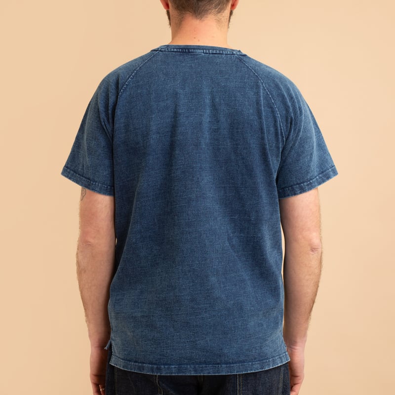 Heavy Raglan Pocket Tee Indigo Shave