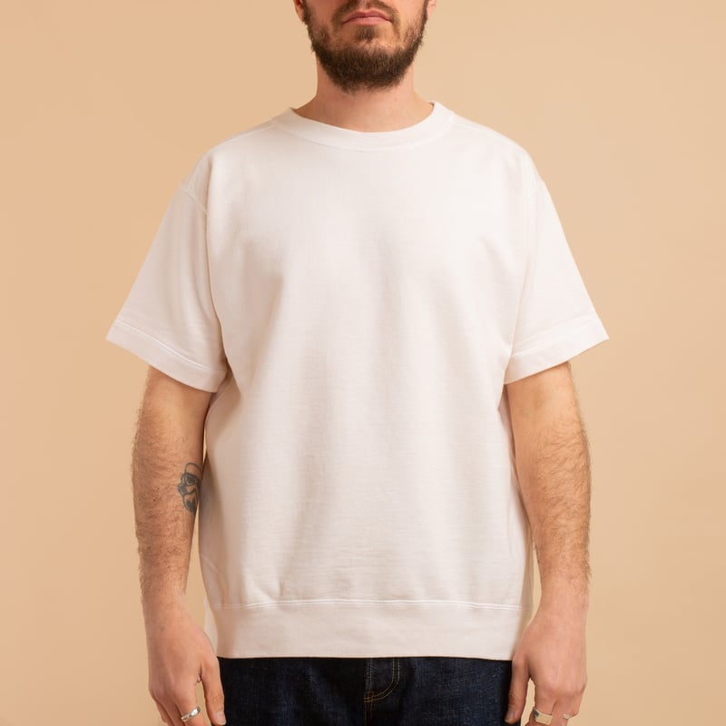 Short Sleeve Terry Shirt in Natural Color