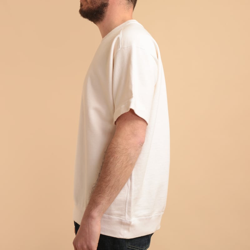 Short Sleeve Terry Shirt in Natural Color