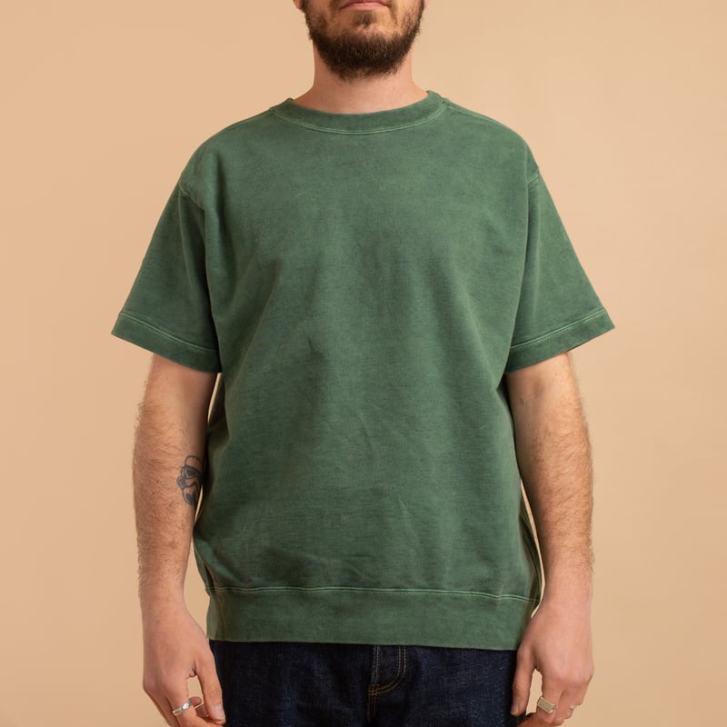 Short Sleeve Terry Shirt - Dark Green